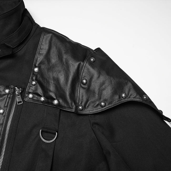 Kurze Jacke im Punk-Militärstil