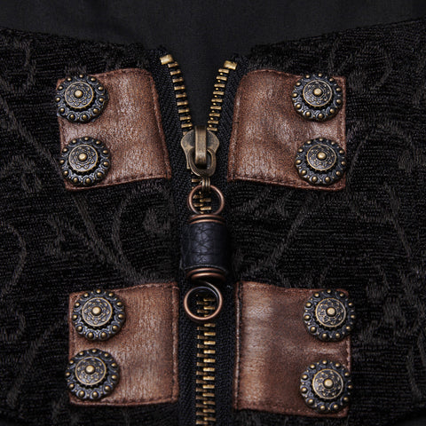 Warme lange Steampunk-Mäntel