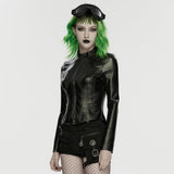 Cyberpunk Slim-Fit-Jacke