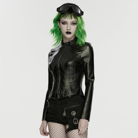 Cyberpunk Slim-Fit-Jacke