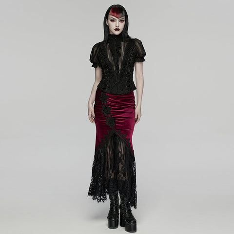 Gothic-Dekadentes Sexy-Shirt