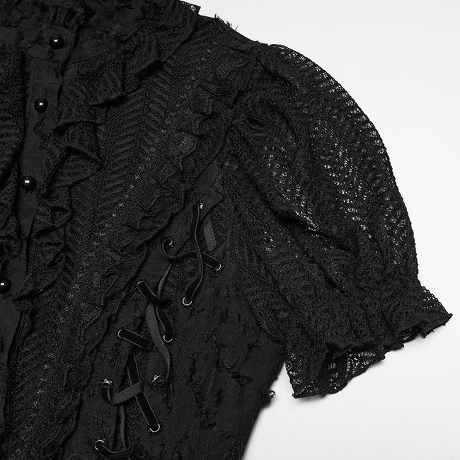 Gothic-Dekadentes Sexy-Shirt
