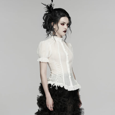 Klassisches Hemd mit Gothic-Textur