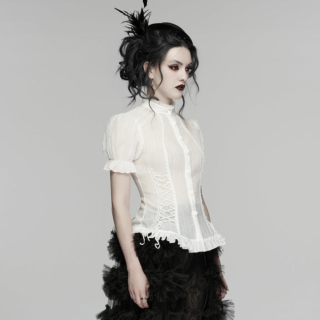 Klassisches Hemd mit Gothic-Textur