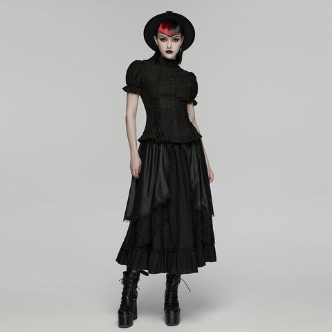 Klassisches Hemd mit Gothic-Textur