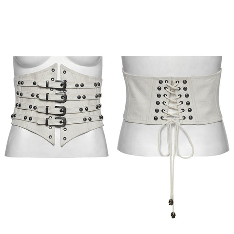Punk Retro Leder Korsett