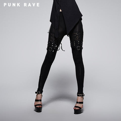 Heiße Mädchen Sexy Tight Punk Pants Leggings