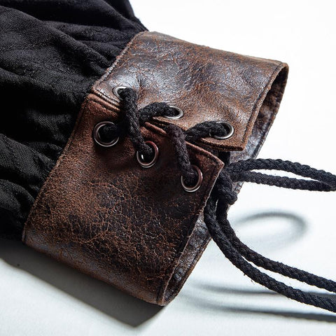 Steampunk Global Top Fashion reversible synthetische Punk-T-Shirts mit Slash Neck