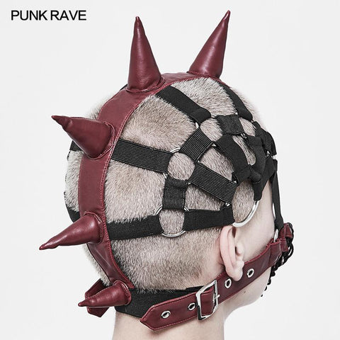 Punk Dark Evil Demon Hood mit Kordelzug Maske Persönlichkeit Zubehör