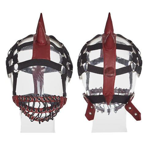 Punk Dark Evil Demon Hood mit Kordelzug Maske Persönlichkeit Zubehör