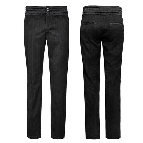 Gentleman Stripednew Großzügige Anzug Steam Punk Hose