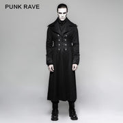 Branded Classical Extra Long Herren gestreifter Punkmantel