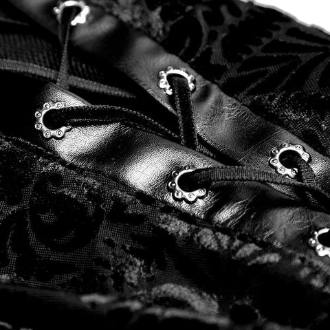 Wunderschöne elastische quadratische Muster Langarm Gothic T-Shirts