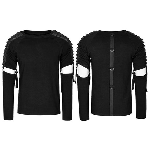 Abnehmbare Ärmel Cotton Punk T-Shirts im europäischen Stil