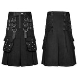 Big Pockets Herren Kilts Metallic Middle Punk Rock