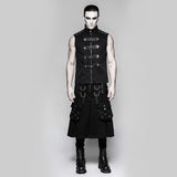 Big Pockets Herren Kilts Metallic Middle Punk Rock