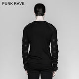 Iron Man Heavy Metal Langarm Baumwolle Gothic T-Shirts