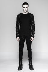 Iron Man Heavy Metal Langarm Baumwolle Gothic T-Shirts