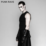 Punk Zubehör Länge Zarte Mesh Leder Herrenhandschuhe