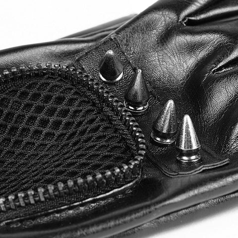 Punk Zubehör Länge Zarte Mesh Leder Herrenhandschuhe