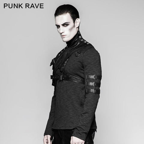 Punk Zubehör Soldat Eng anliegende männliche Schulterrüstung