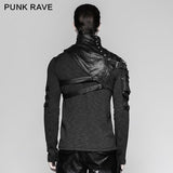 Punk Zubehör Soldat Eng anliegende männliche Schulterrüstung