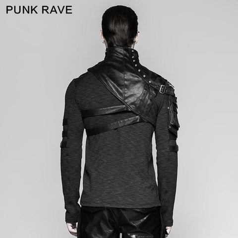 Punk Zubehör Soldat Eng anliegende männliche Schulterrüstung
