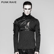 Punk Zubehör Soldat Eng anliegende männliche Schulterrüstung