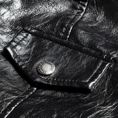 Motorrad Eng anliegende Leder Punk Punk Jacke für Frauen