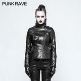 Motorrad Eng anliegende Leder Punk Punk Jacke für Frauen