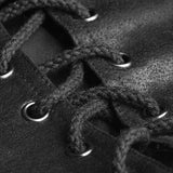 Schwarze Leder Punk Weste Weste Frauen Slim Joker Style