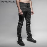 Black Spring New Chinese Knot Skinny Gothic Hosen für Männer