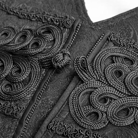 Black Spring New Chinese Knot Skinny Gothic Hosen für Männer