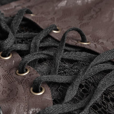 Steampunk Anti-Straps Langarm-Punk-T-Shirts mit hohem Halskragen