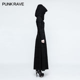 Mode Multi Split Hooded Punk Kleid für Frauen