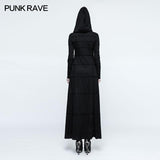 Mode Multi Split Hooded Punk Kleid für Frauen