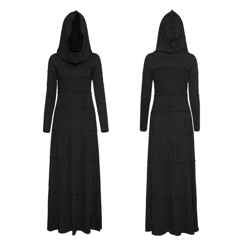 Mode Multi Split Hooded Punk Kleid für Frauen