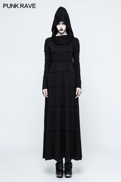 Mode Multi Split Hooded Punk Kleid für Frauen