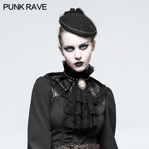 Schwarze Dual-Use Lace Punk Accessoires Krawatte für Frauen