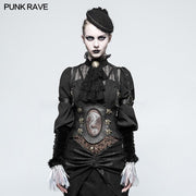 Vintage Punk Zubehör Western Dragon Druckgürtel