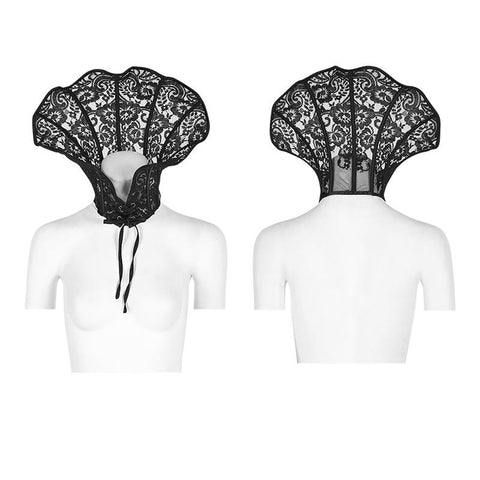 Frauen wunderschöne gotische Accessoires Spitze Königin Kragen