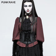 Vintage Stickerei Gothic Accessoires Lolita Gürtel mit exquisiten Positionierungsblumen
