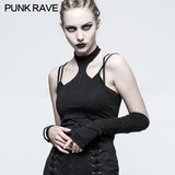 One Piece Mosaic Fashion Gothic Accessoires Soft Knitting Hemming Stitching Glove