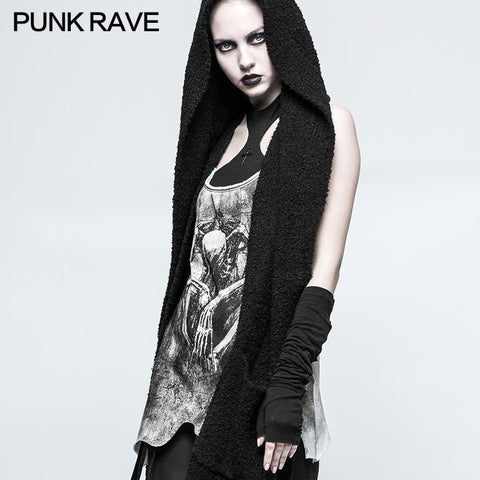 One Piece Mosaic Fashion Gothic Accessoires Soft Knitting Hemming Stitching Glove