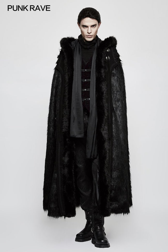 Winter Woolen Worsted Witch Langer gotischer Mantel für Männer
