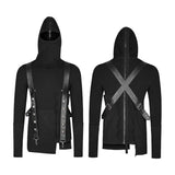 Spleißfaden gestrickt Kapuzenpullover mit Kapuze Mysterious Warrior Design