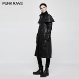 Steampunk Wunderschöner Vintage Leder Punk Mantel Mittlerer Stil