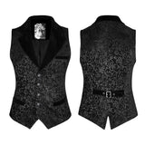 Vintage Jacquard Wolle Punk Weste Joker Schmal geschnittene Weste