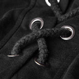Kapuzen-Loop-Ärmel lange Punk-Pullover für Männer