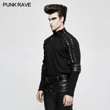 Strickpanzer Stereo Punk T-Shirts mit Rollkragenpullover